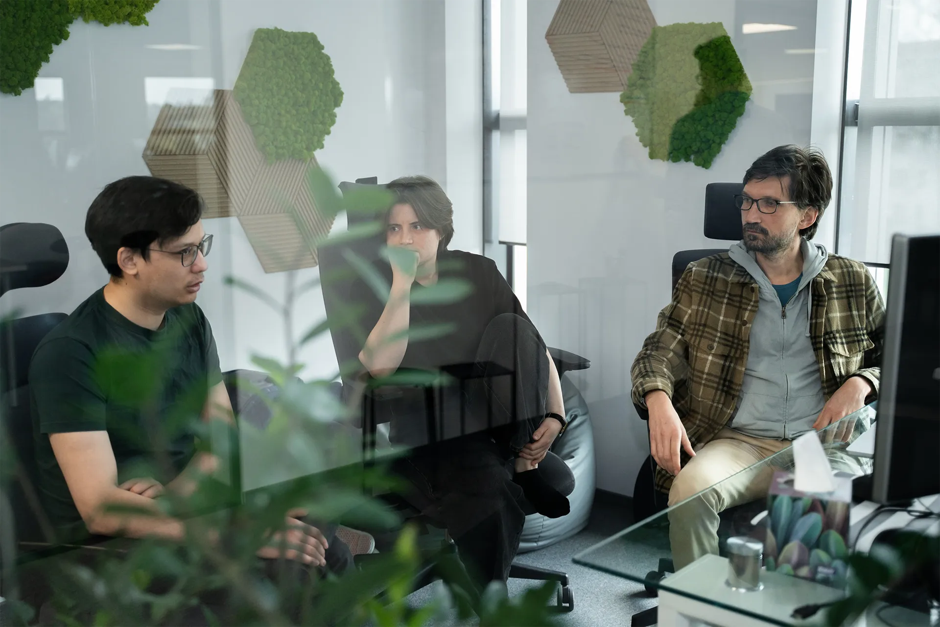 Team discussing data strategy